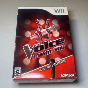 Nintendo Wii The Voice Game Bundle with Microphone Never Used NWT NIB
